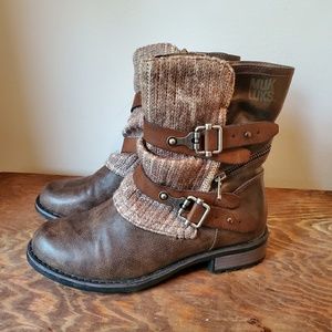 Muk Luks Brown Zip-up Boots